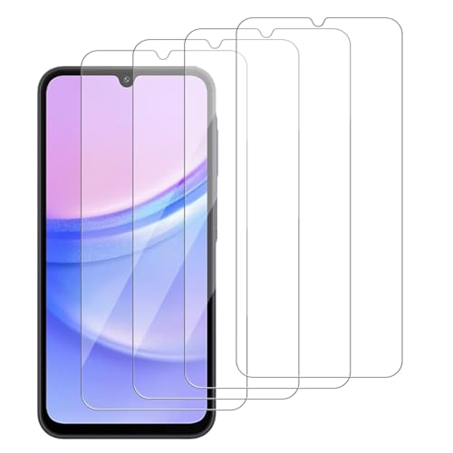 iCsapr 4 Pack Glass Screen Protector Compatible for Samsung Galaxy A17 5G [9H Hardness]-HD Screen Tempered Glass Scratch Resistant Easy Install [Case Friendly]