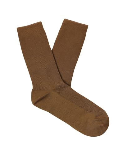 Women's Thin-Ribbed Cotton Socks Breeze Women Mid Calf Crew Sock Stripes Sheer Casual Socks