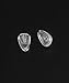 LenzProse 6 Pairs Replacement Nose Pads for Oakley Socket 5.5 OX3218/Socket 5.0 OX3217/Socket Ti OX5019/Steel Plate OX3222/Contrail OO4147 Eyeglasses, Clear Nose Guard