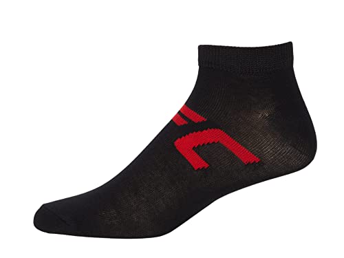 UFC No Show Socks Black/Red One Size