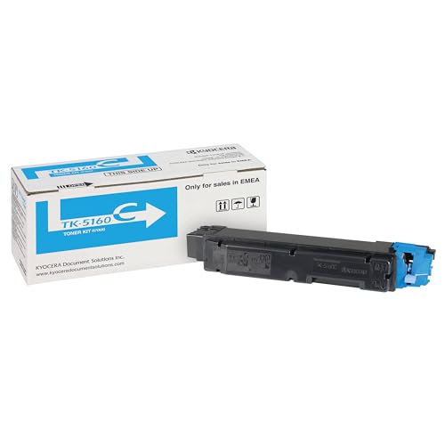 Toner d'origine Kyocera TK-5160C cyan 12 000 pages ISO 19752 compatible ECOSYS P7040cdn