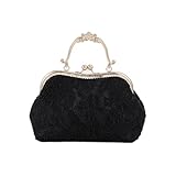 [Yuanli] レディース クラッチバッグ 結婚式ハンドバッグ フォーマル イブニングバッグ エレガント レースのパーティーバッグ ショルダーバッグ チェーン付き 披露宴 入学 卒業式 花火大会 二次会 謝恩会