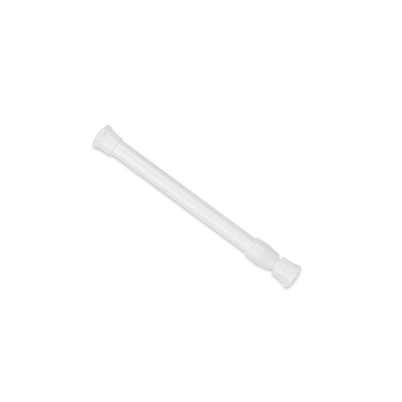 Tension Rod Multi Purpose Spring Loaded Extendable Sticks Telescopic Net Voile Tension Curtain Rail Pole Rods(White18-27cm)