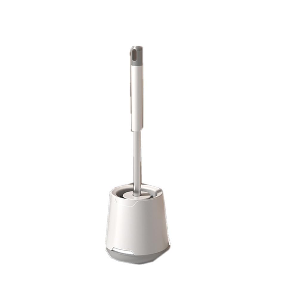 Zyyanshop One Color Toilet Brush Toilet Cleaning Soft Bristle Brush Household Kit