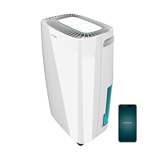 Cecotec Deshumidificador Big Dry 4000 Expert Connected. Control Wifi, 10L/día, Depósito extraíble 2,5L, Cobertura 105m3/h, Gas R290, Silencioso, Humedad 40% a 80%, Pantalla LED, Apagado Automático