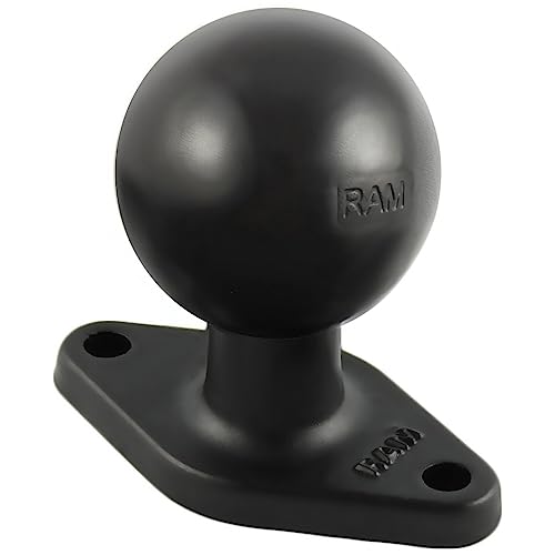 RAM Mounts Diamond Plate Adapter with AMPS Hole Pattern C Size 1.5 Ball Base for Device Holders & Mount Integration RAM-238U