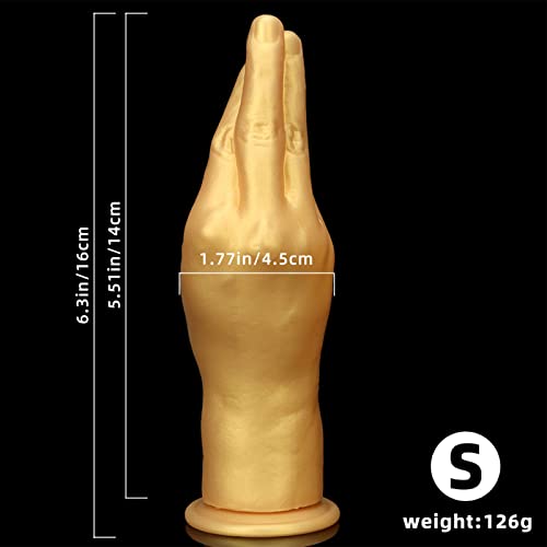 PQKuss Großer Handdildo Realistischer Dildo für Frauen, 3 Größe S/M/L Silikon Riesen Anal Dildo mit Saugnapf Dick Anal Butt Plug Sexspilezeug Analplug Analdildos Analspielzeuge für Frau Herren(S) – Bild 7