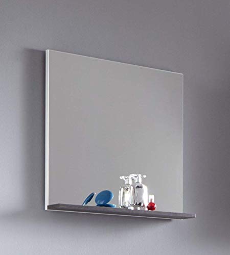 Furnline Bathroom Mirror Wall Cabinet With Plenty Of Storage Space, San Diego, White Smoke Removal Silver, 60 x 60 x 13 cm Furnline Bathroom Mirror Wall Cabinet With Plenty Of Storage Space, San Diego, White Smoke Removal Silver, 60 x 60 x 13 cm