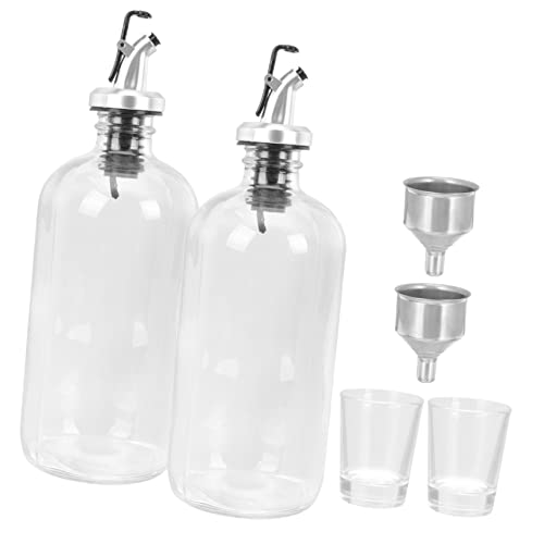 HOOTNEE 500ml Glass Mouthwash Dispenser Reusable Cup Bathroom Wall Mount for Home