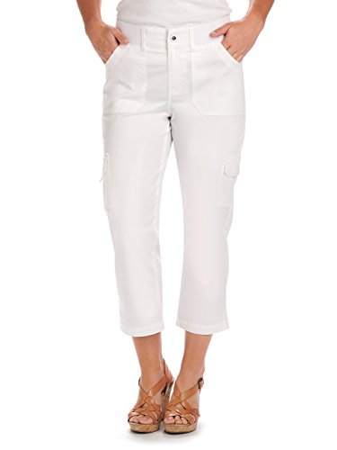 Lee Women's Petite Relaxed Fit Brynn Knit Waist Cargo Capri Pant