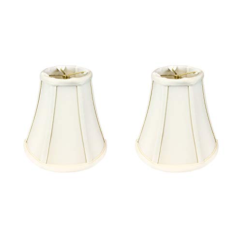Image of Royal Designs, Inc. BSO-704RC-7EG-2 True Bell Basic Lamp Shade with Round Clip, 3.75 x 7 x 6.75, Eggshell, 2-Pack