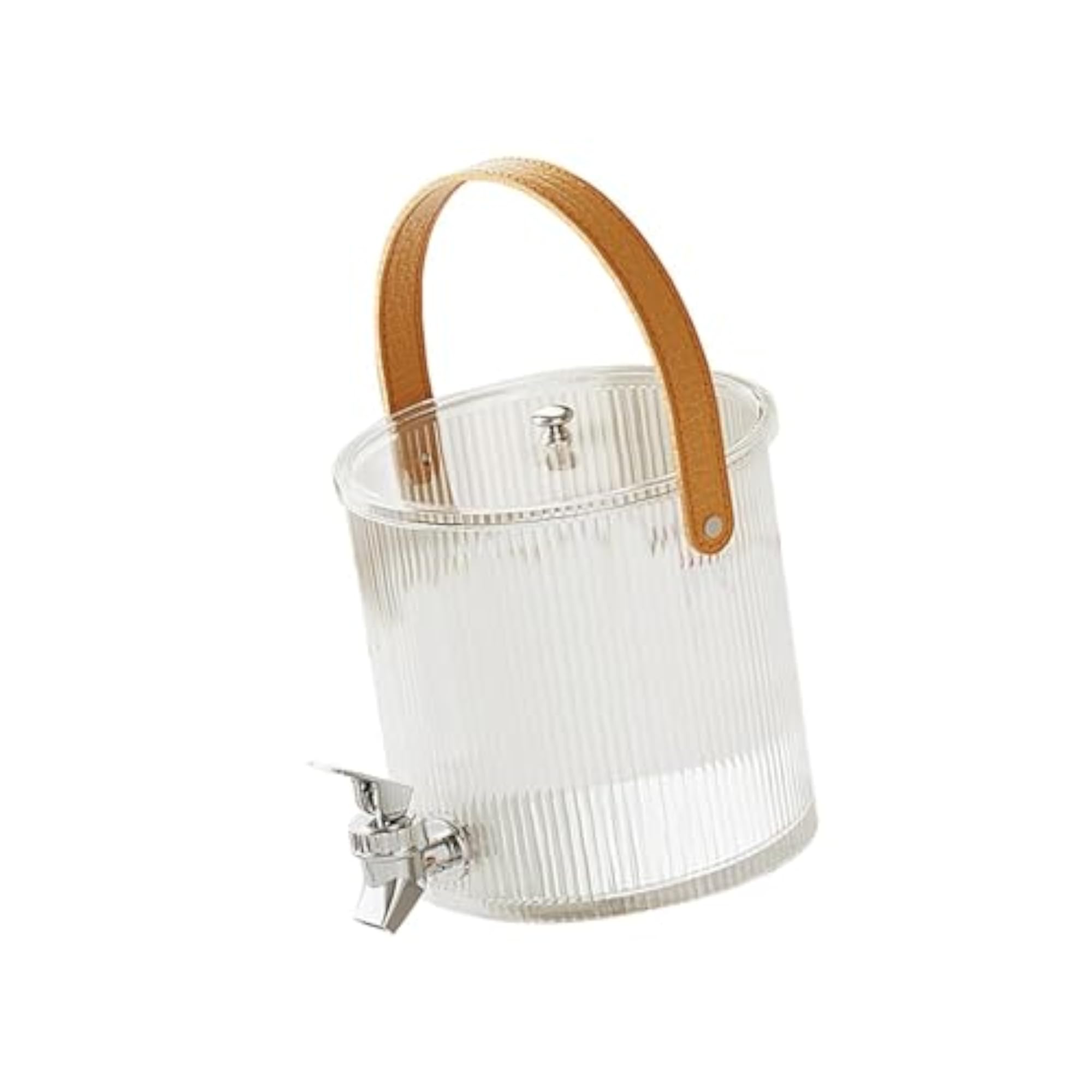 Luxury Cold Water Jug with Faucet, Clear White
