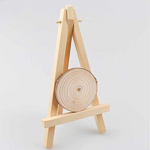 Lioobo 5 peças mini cavalete de madeira multifunções dobrável cavalete de madeira suporte para celul