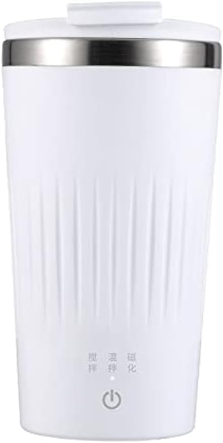 Rechargeable Self Stirring Coffee Mug, USB Heated Coffee Cup with Automatic Mixer – Smart Temperature Control Travel Mug for Hot Beverage (Black) Black