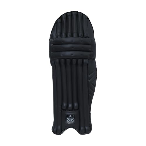 Image of Whitedot Dot 2.1 PU Leather Cricket Wicket Keeping Pad, Boys, Black