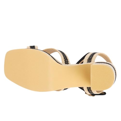 Image of BEACH by Matisse Womens Adelaide Platform Block Ankle Strap Casual Sandals Casual High Heel 3 inch & Up