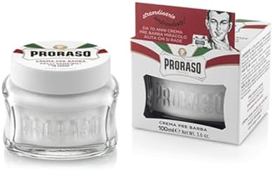 Proraso Pre-Shave Cream, Sensitive Skin, 3.6 Oz
