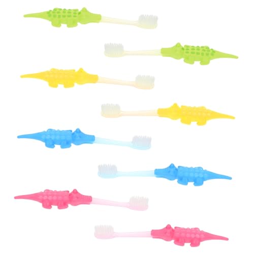 BCOATH 8 piezas Cepillo de Dientes Infantil con Cabezal Pequeño y Cerdas Suaves Diseño de Dibujos Animados para Masajeador de Encías Ergonómico Herramienta de Cuidado Oral para Bebés