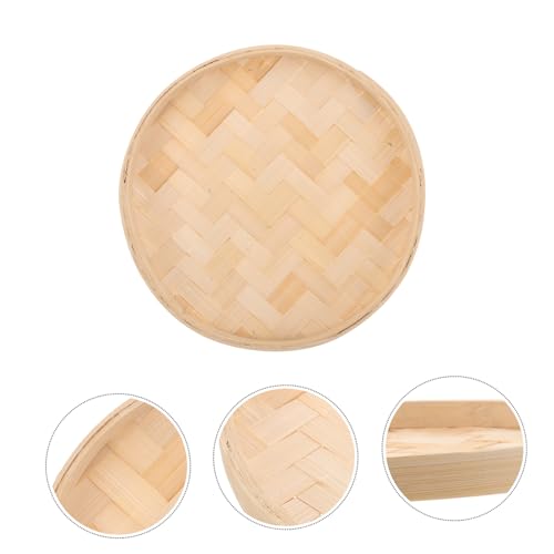 SAFIGLE Unpainted Bamboo Tray Wall Decor Handmade Round Woven Hanging Sieve for Bedroom Living Lightweight for Festive Parties and Serving Artistic Ornament - Image 8