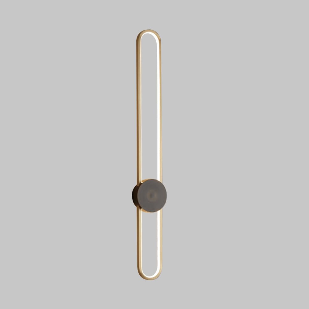 FZQSXAZU Modern Minimalist Linear Wall Sconce, Long LED Copper Light, Wired Lamp for Living Room & Bedroom, Lighting Fixture, Home Illuminat