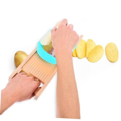 Cortador manual de verduras con protector, 35 cm ancho miniatura 5