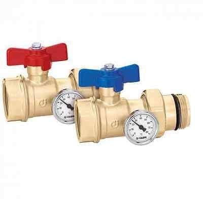 Caleffi 391167 S1 Dos válvulas de esfera 1" x 1 1/4"