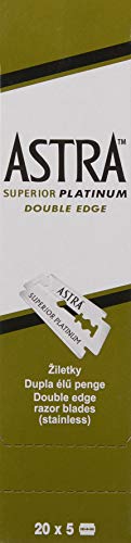 Astra Platinum Double Edge Safety Razor Blades ,100 Count (Pack Of 1) #TOP3
