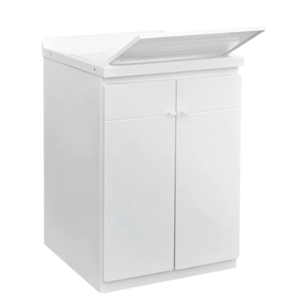 Lavatoio con mobile in abs e con tavola in polipropilene 60x50cm