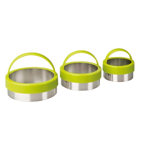 IBILI 724100 - Set 3 Cortapastas estañados, Lisos, con asa