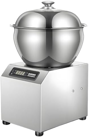 2200W Commercial Dough Maker, Professional Spiral Mixer with Detachable Basin, Dual Rotation & Timer, Ideal for Pizzerias, Bakeries, and Restaurants, 8KG Capacity