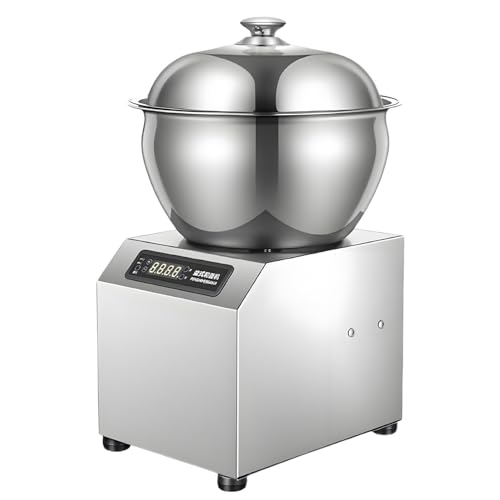 Impastatrice Professionale da 2200 W, impastatrice a Spirale Professionale con Vasca Rimovibile, Doppia Rotazione e Timer, Ideale per pizzerie, panifici e ristoranti, capacità 8 kg, 8 kg