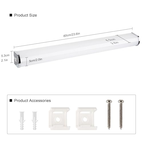 M EGA MEGACUBE 15W LED Bathroom Wall Light Above Mirror, Vanity Cabinet Wall Lamp with Switch - Image 3