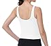 V VOCNI Nursing Tank Tops for Women Breastfeeding Tanks Crop Workout Tops Sport Bra Maternity Bras for Pregnancy White Large