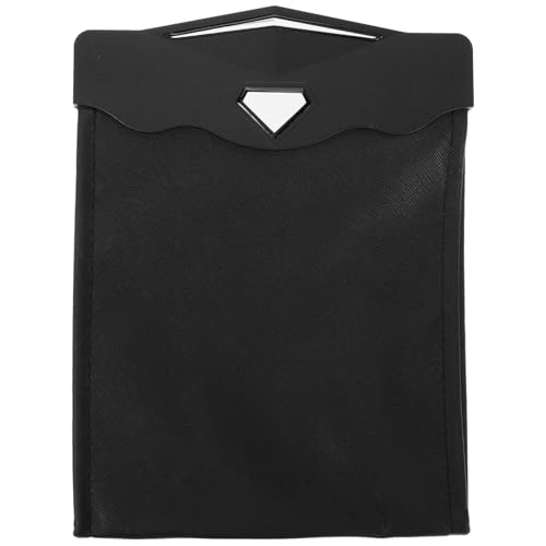 Bolsa de basura led para coche en cuero negro de diseño elegante
