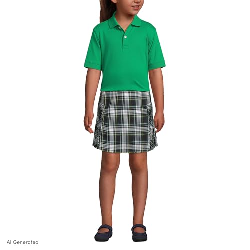 Image of Lands' End School Uniform Kids Short Sleeve Interlock Polo Shirt