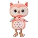 FANSHENG Peluche en forme de hibou - 25 cm - Peluche - Oreiller à câliner pour bébé et enfant - Joli cadeau - Qualité douce