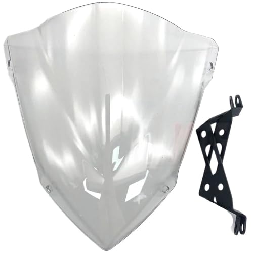 Déflecteur pare-brise moto FZ07 en acrylique renforcé finition sport noir