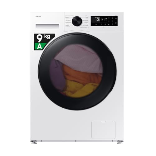 Samsung Lavasciuga Crystal Clean Slim WD90DG5G34BE, 9+5 kg, Wifi, Ecobubble, Vapore Igienizzante, AI Energy Mode, Carica Frontale, 60L x 85H x 48P cm