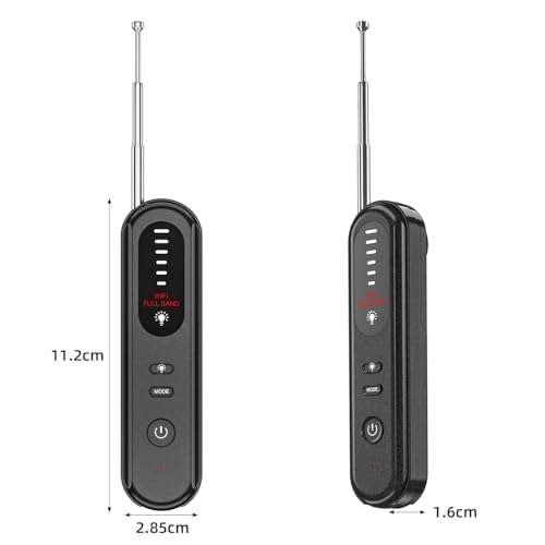 Image of FIRAWER Anti Spy RF Signal Detector | Wireless GPS Tracker Finder, Hidden Camera Bug Scanner with Magnetic Field Detection, Laser Detection & Signal Alarm | Portable Privacy Protection Device - 1Pcs