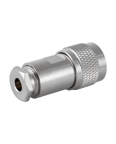Vecys 5PCS PL-259 UHF Male Connectors 50 Ohm PL259 Male Plug Five-piece Set Crimp RF Coax Connector Adapter for RG58 VLMR195 RG142 RG400 Low Loss Coax Cable - Image 4
