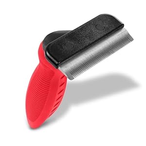 Paw Brothers Deshedding Tool, Deshedding Brush for Dogs and Cats, Professional Dog Grooming Brush for Shedding, Pet Hair Remover, Fur Removal Brush for Medium and Long Pet Hair, Medium