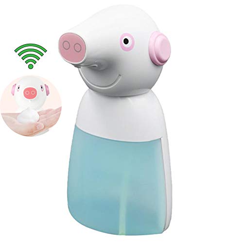 Preisvergleich Produktbild Ledph Automatischer Seifenspender 330 Ml Berührungsloser Intelligenter Schaumseifenspender Niedlicher Schwein-Infrarot-Bewegungssensor Handfreier Seifenspender Batteriebetrieben Für Küchenkind,Blau