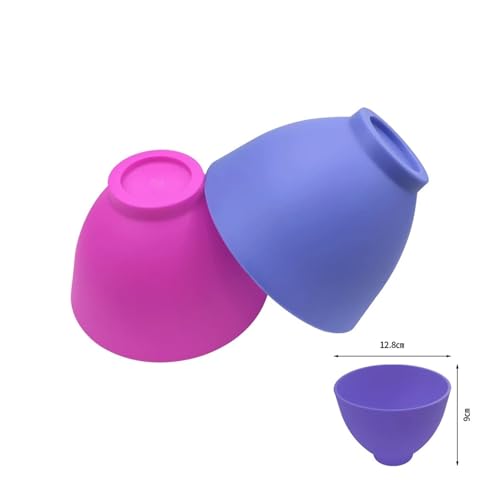 Cuenco mezclador dental de goma con espátula plástico 5 piezas miniatura 2