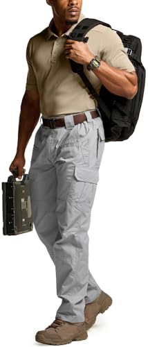 Image of CQR Men's Tactical Pants, Water Resistant Ripstop Cargo Pants, Lightweight EDC Work Hiking Pants, Outdoor Apparel