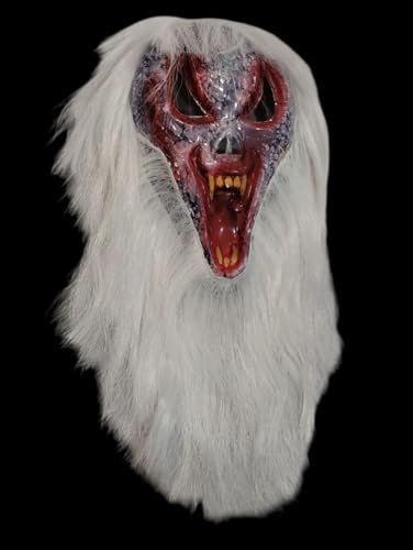 Image of BookMyCostume Scary Face Mask Collection | Horror Ghost, Skeleton, Devil & Dracula Vampire, Bearded Horror | Spooky Mask for Halloween & Theme Parties | Adults