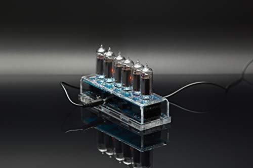 Millclock In-14 Nixie Tube Clock Assembled Acrylic Enclosure Adapter Gps Remote Control Alarm Clock 6-Tubes #TOP5