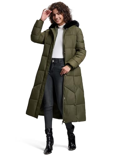 Fengbay Long Puffer Coat Women Down Jacket Parkas Waterproof Warm Long Winter Coats for Women With Hood