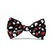 Red & White Heart, Valentine's Day Adjustable Bow Tie