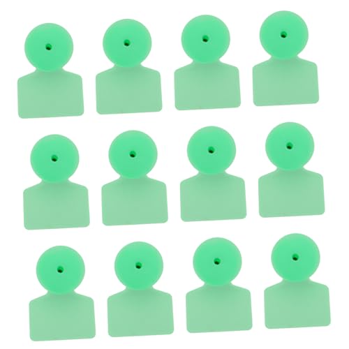 Yardenfun Ear Tags for Sheep Pig 100pcs Livestock Ear Tags Blank No-Text Sturdy Plastic Heat-Resistant Anti-Fade for Farming