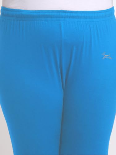 Image of Soft Cotton Ankle Lenght Solid Regular and Plus 35 Colours Leggings for Womens and Girls (Sizes :- M to 6XL)